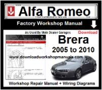 Alfa Romeo Brera Workshop Manual Download